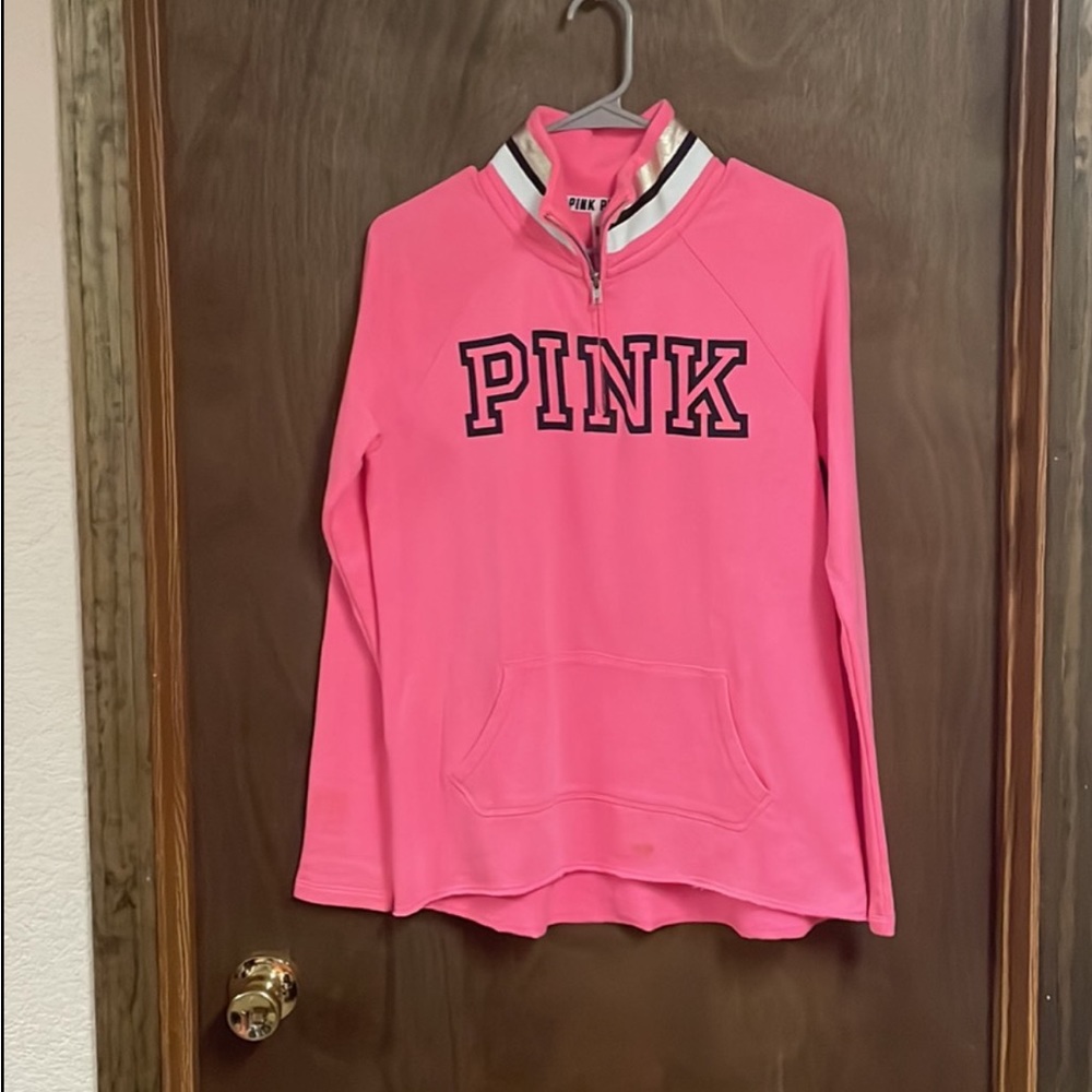 Victorias Secret‎ Pink 1/2 Zip Sweatshirt Extra Small